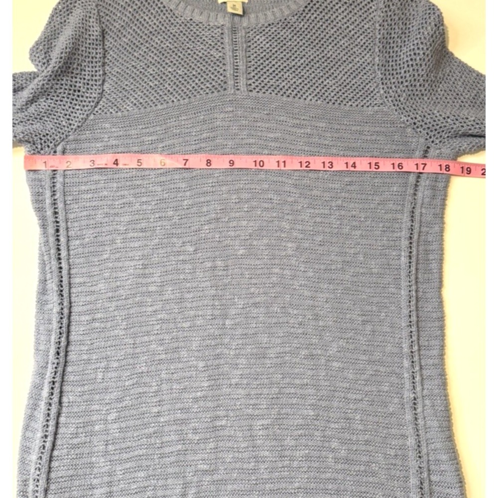 LL Bean Womens Open Knit Sweater Size M Long Y2K Fairy Grunge Indie Granola Boho - Picture 8 of 9